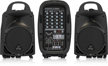 Behringer Europort PPA500BT Ultra Compact 500W 6 Channel Portable PA System