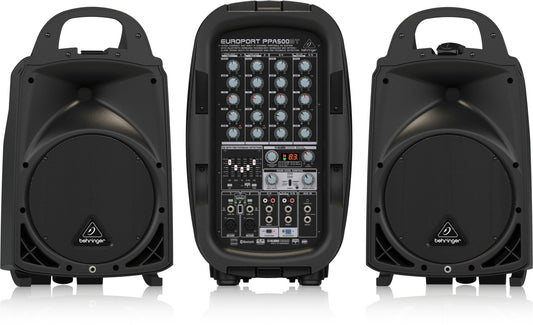 Behringer Europort PPA500BT Ultra Compact 500W 6 Channel Portable PA System