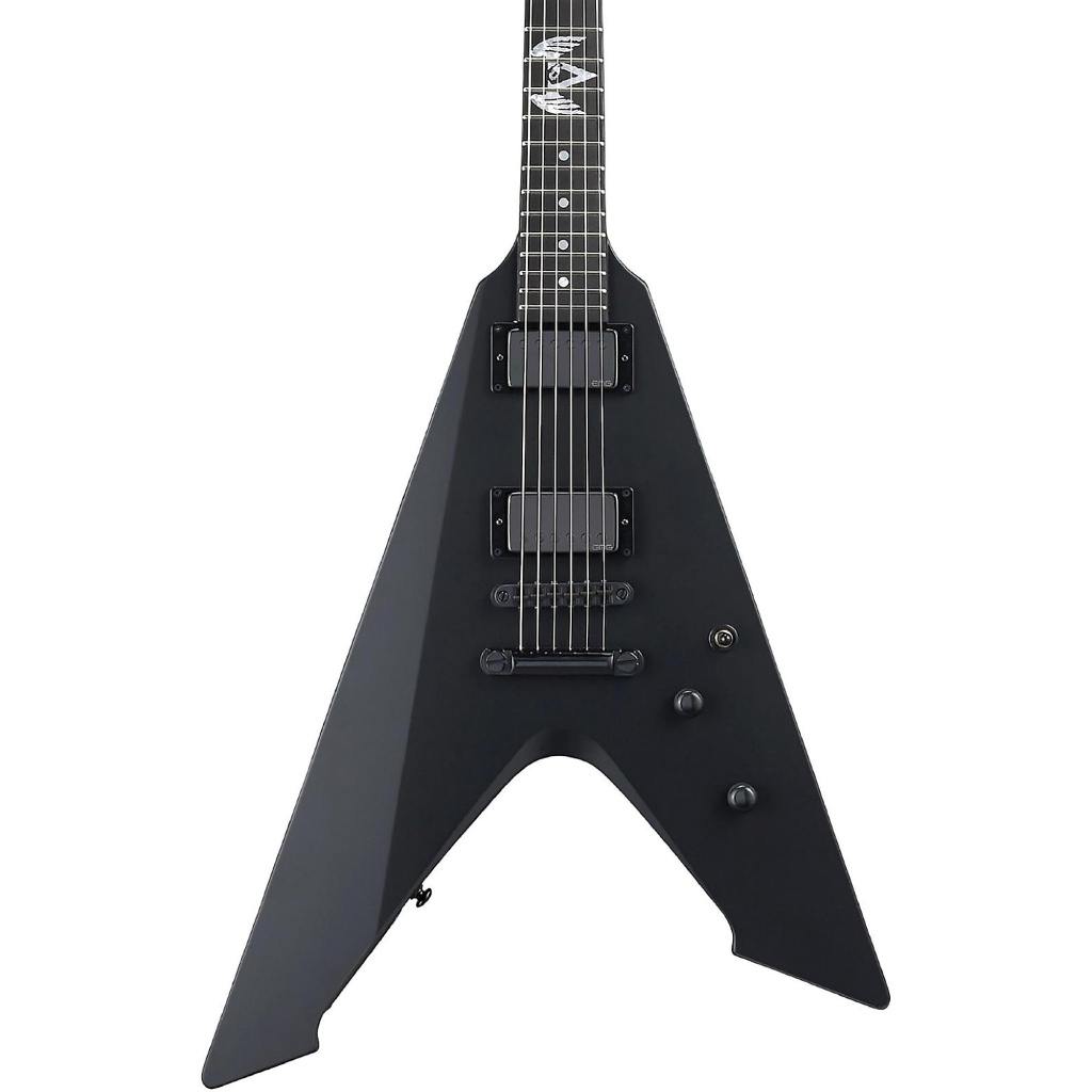 ESP LTD James Hetfield Vulture Electric Guitar in Black Satin