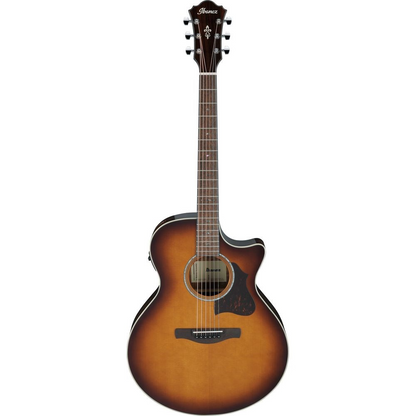 Ibanez AE160 Electric Acoustic Guitar in Vintage Mahogany Sunburst High Gloss