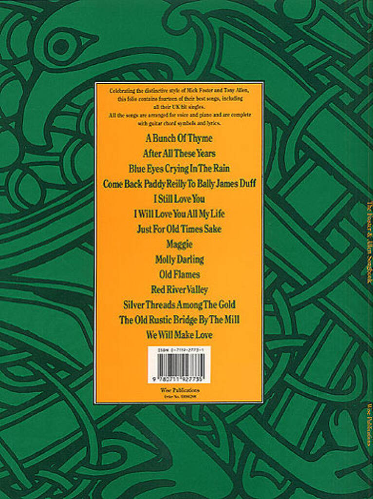 Foster and Allen Songbook PVG