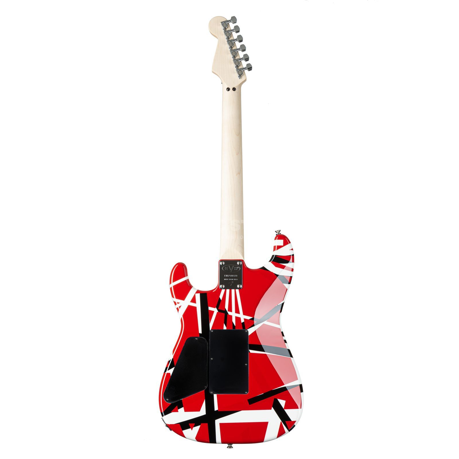 EVH Striped Series Electric Guitar in Red with Black Stripes