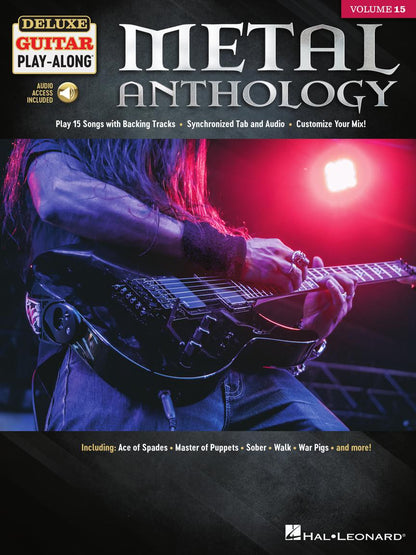 Metal Anthology Deluxe Guitar Playalong Volume 15 BK/OLA