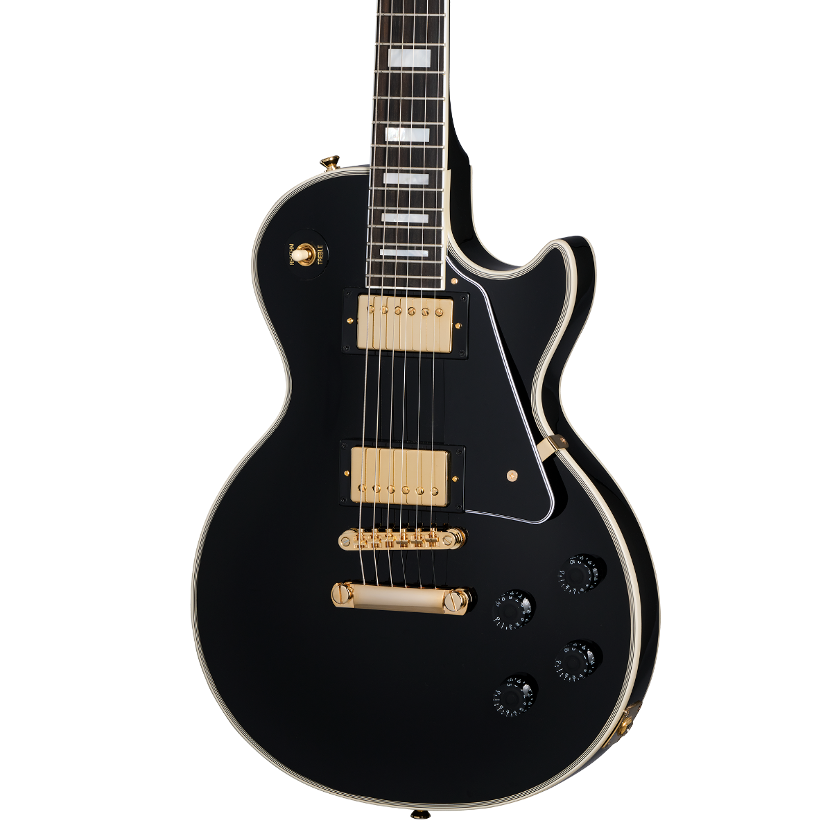 Epiphone "Inspired by Gibson Custom" Les Paul Custom w/Case in Ebony