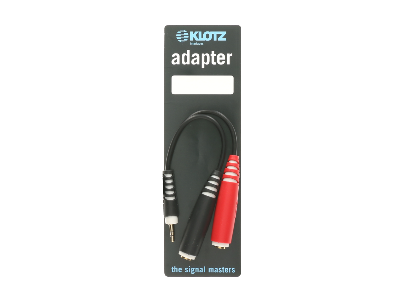 Klotz AYS3 Short Y Cable 20cm TRS 3.5 mm To 2xTS 6.35 mm