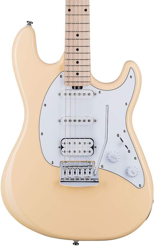 Sterling By Music Man Cutlass HSS Electric Guitar in Vintage Cream