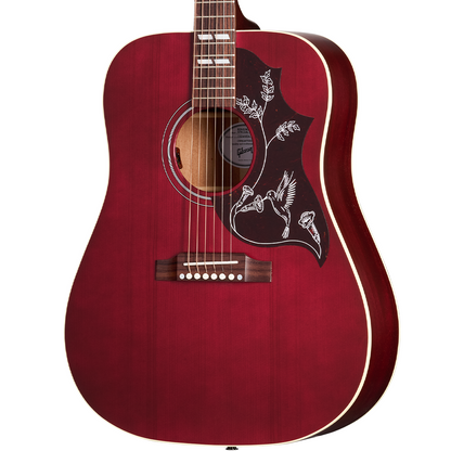 Gibson Hummingbird Special Acoustic Electric Guitar in Satin Wine Red