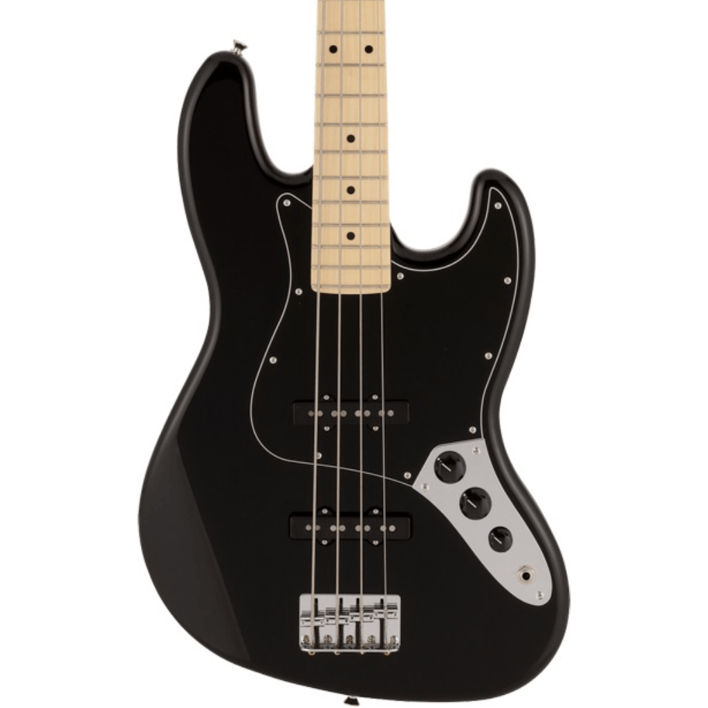 Fender Made in Japan Hybrid II Jazz Bass, Maple Fingerboard in Black