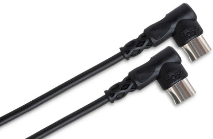 HOSA MID310RR MIDI Cable Right Angle 5 Pin DIN to Same 10Ft