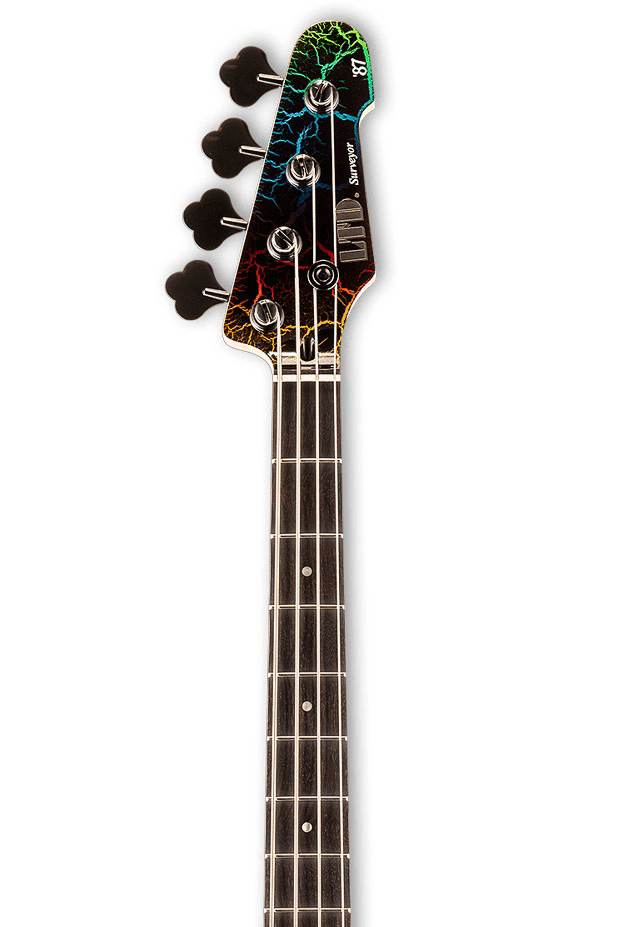 ESP LTD Surveyor '87 in Rainbow Crackle