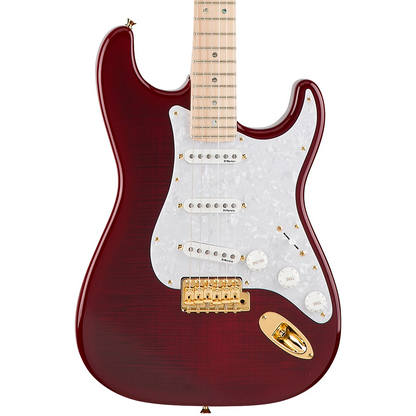 Fender Richie Kotzen Stratocaster, Maple Fingerboard in Transparent Red Burst