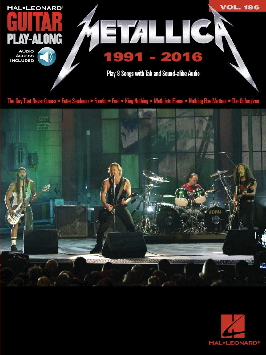 Metallica 1991-2016 Guitar Playalong Volume 196 BK/OLA