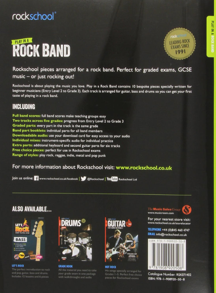 Rockschool Play In A Rock Band Grade 2-3
