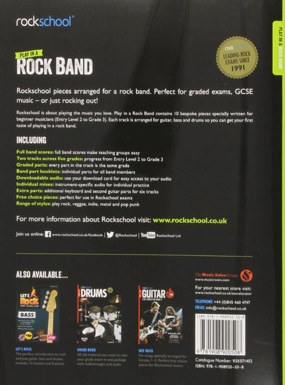 Rockschool Play In A Rock Band Grade 2-3