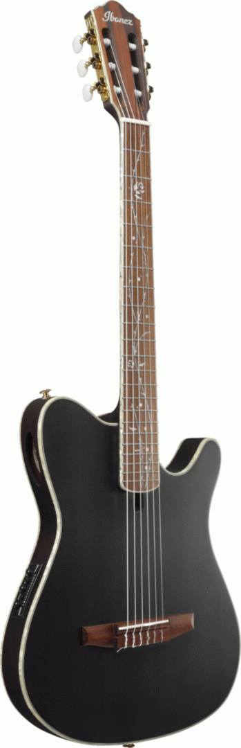 Ibanez TOD10N Tim Henson Signature Nylon String Electric Guitar in Transparent Black Flat