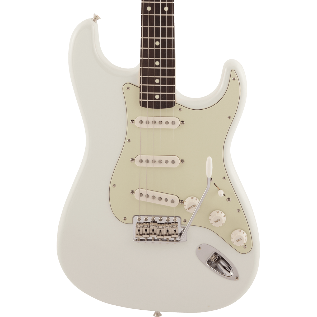 Fender Made in Japan Traditional 60s Stratocaster, Rosewood Fingerboard in Olympic White