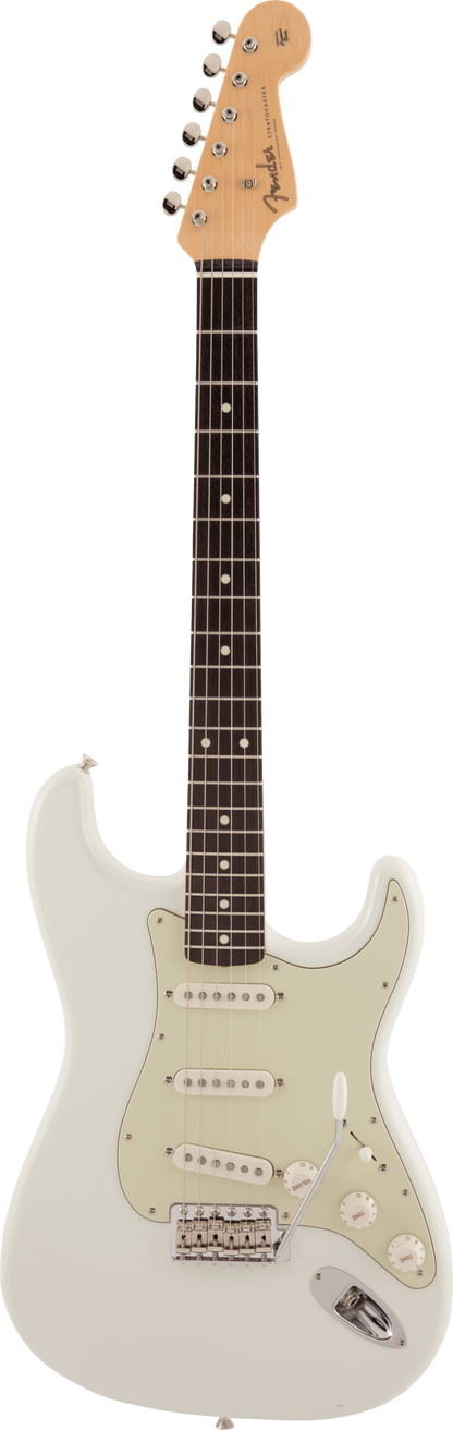 Fender Made in Japan Traditional 60s Stratocaster, Rosewood Fingerboard in Olympic White