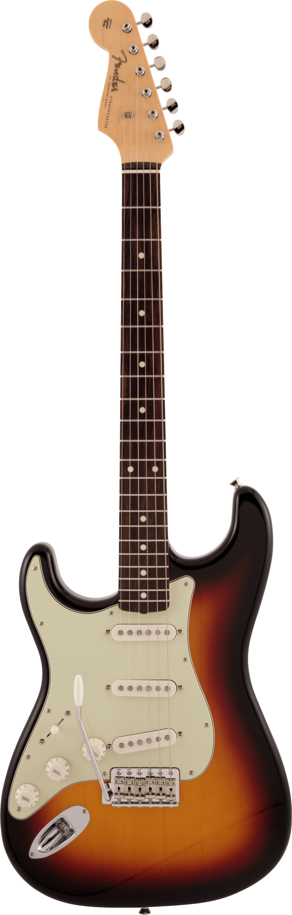 Fender Made in Japan Traditional 60s Stratocaster Left-Handed, Rosewood Fingerboard in 3 Color Sunburst