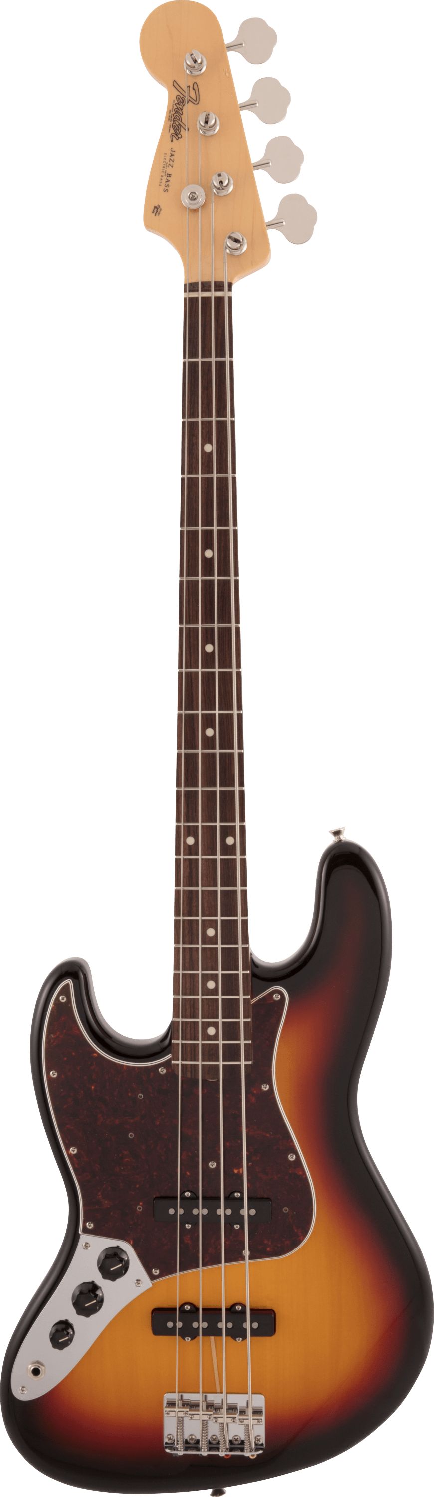 Fender Japan Traditional 60s Jazz Bass Left Handed, Rosewood Fingerboard in 3 Color Sunburst