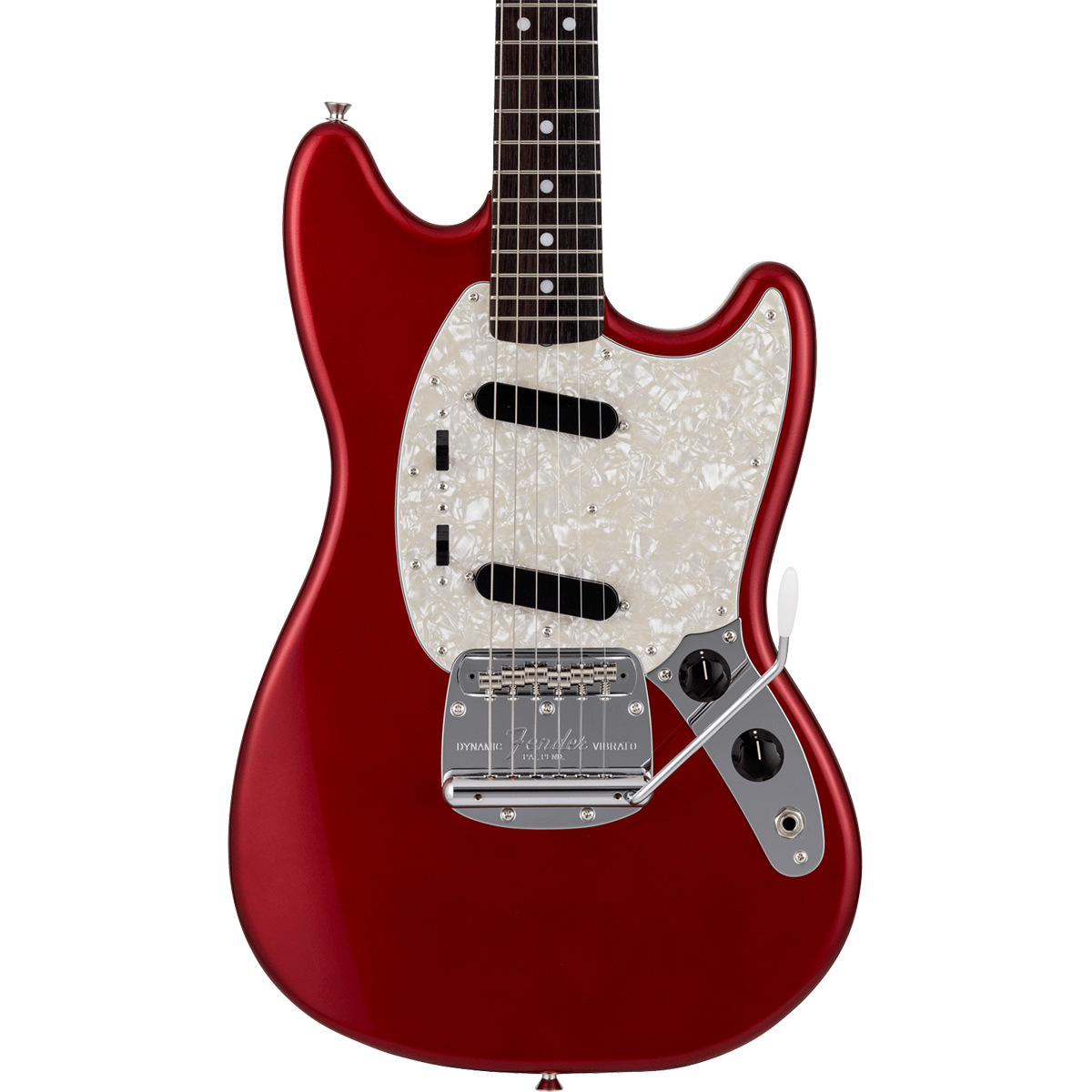 Fender Made in Japan Traditional 70s Mustang, Rosewood Fingerboard in Candy Apple Red