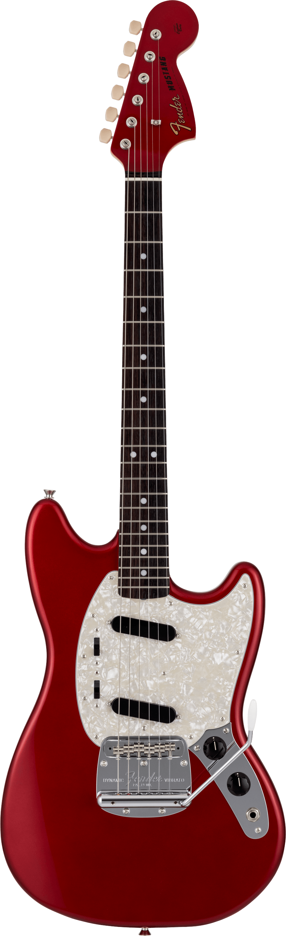 Fender Made in Japan Traditional 70s Mustang, Rosewood Fingerboard in Candy Apple Red