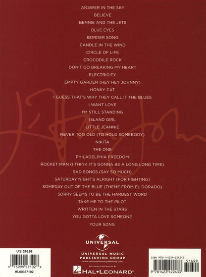 Elton John Anthology 2nd Edition Easy Piano