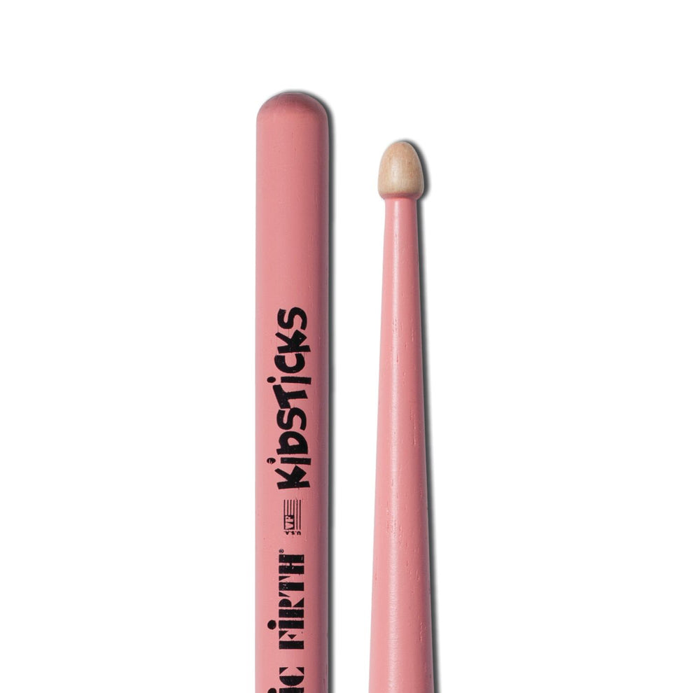 Vic Firth American Classic Kidsticks Wood Tip Drumsticks in Pink