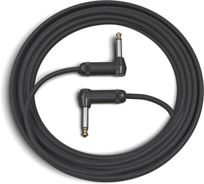 D'Addario Planet Waves 15' American Stage Instrument Dual Right Angle Cable in Black