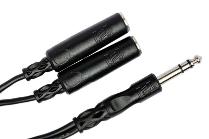 Hosa YPP-118 1/4" TRS to Dual 1/4" TRSF Y Cable (YPP118)