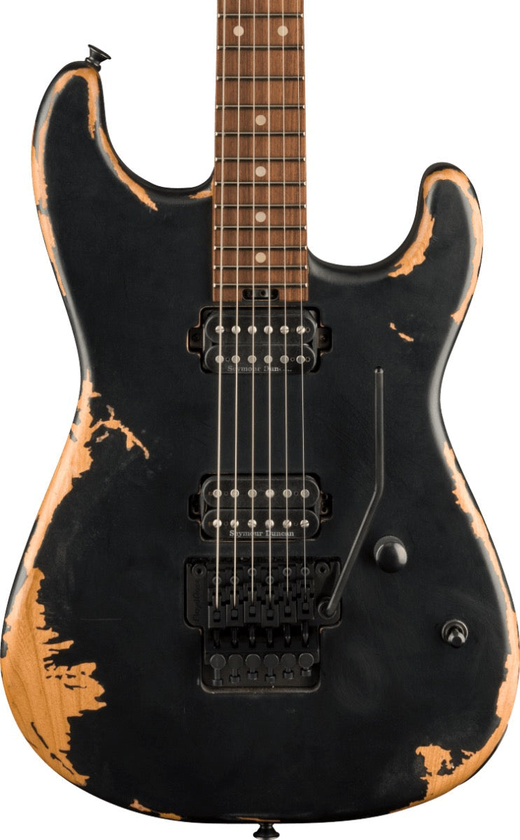 Charvel Pro Mod Relic San Dimas Style 1 HH FR PF in Weathered Black