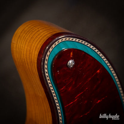 Fender Custom Shop Limited Edition Knotty Tele NOS Electric Guitar in Aged Teal Green Transparent
