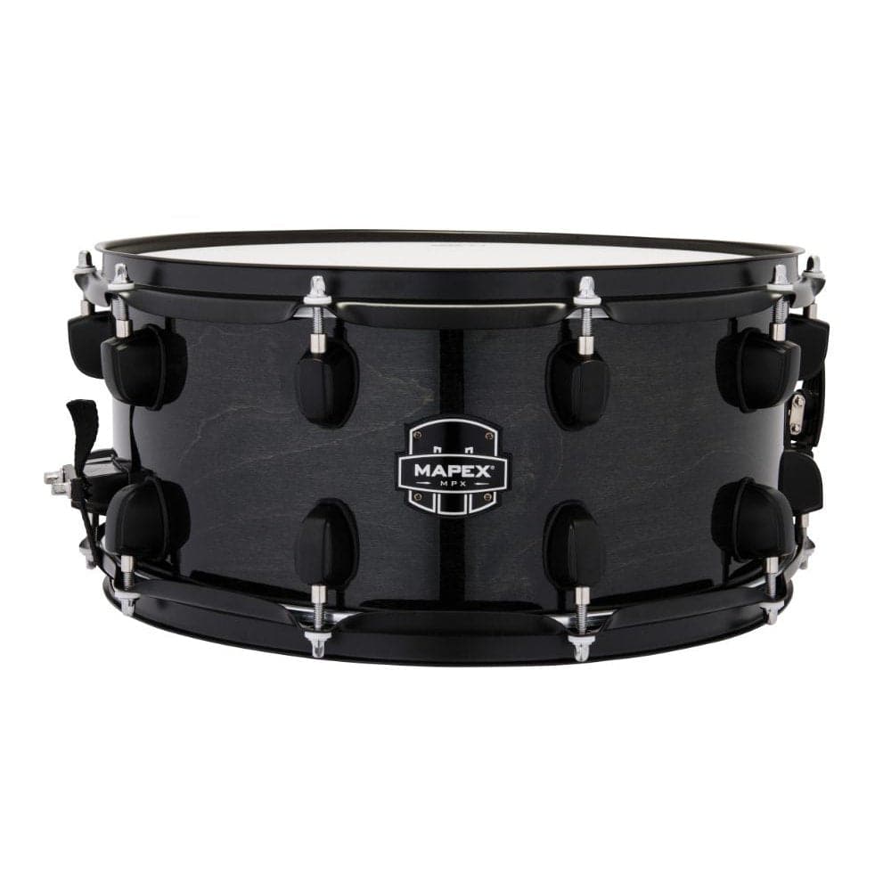 Mapex MPX Maple Poplar Hybrid Shell Snare Drum 14”x6.5” in Transparent Midnight Black