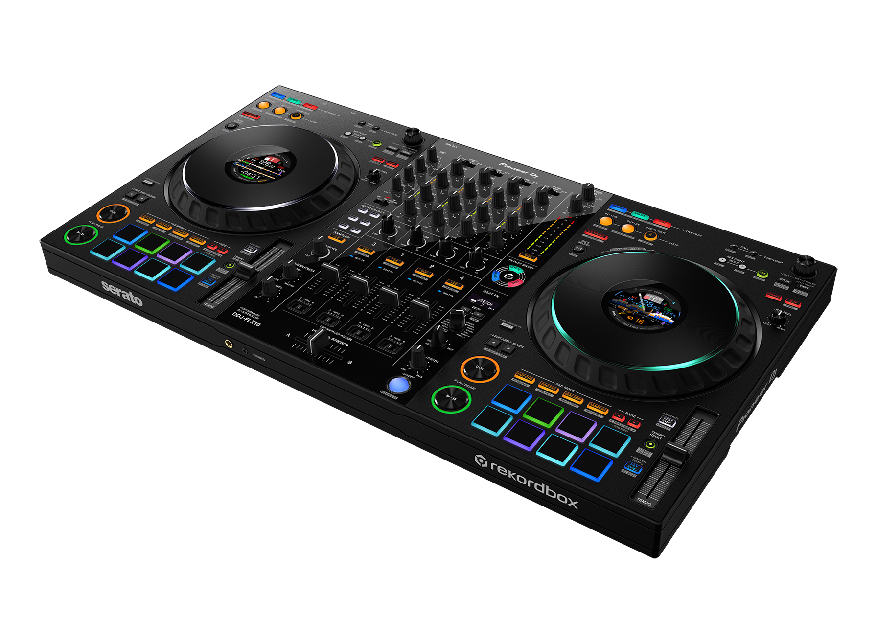 Pioneer DJ DDJFLX10 4 Channel Performance DJ Controller for Multiple DJ Applications in Black