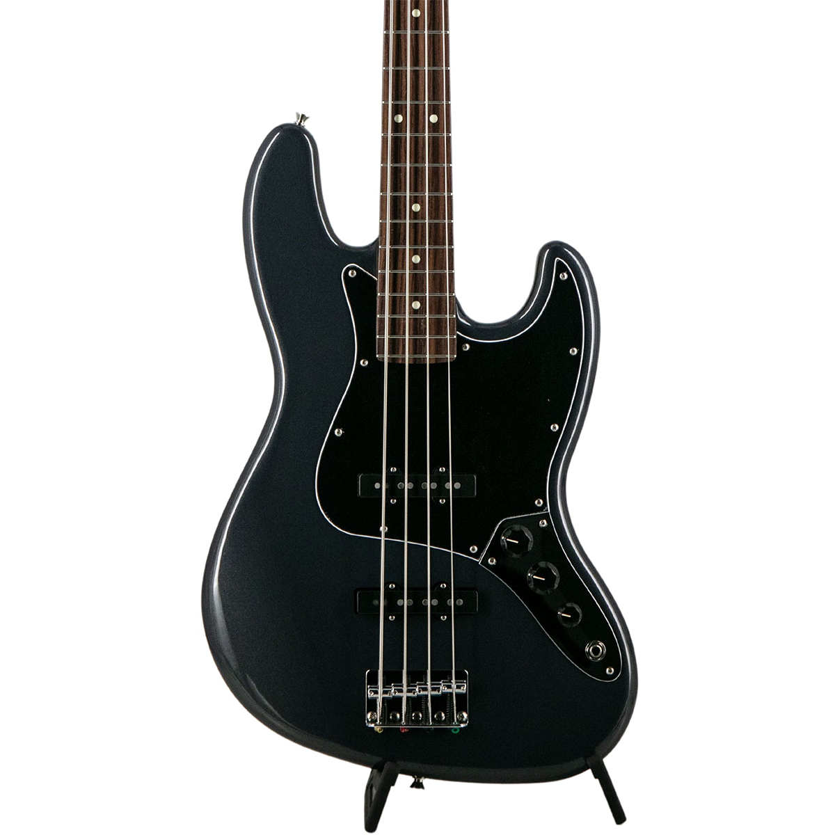 Fender FSR Collection ASIA-23 Hybrid II Jazz Bass, Rosewood Fingerboard in Charcoal Frost Metallic