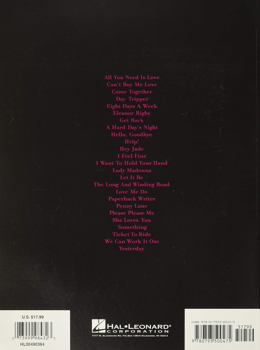 The Beatles Greatest Hits Easy Piano