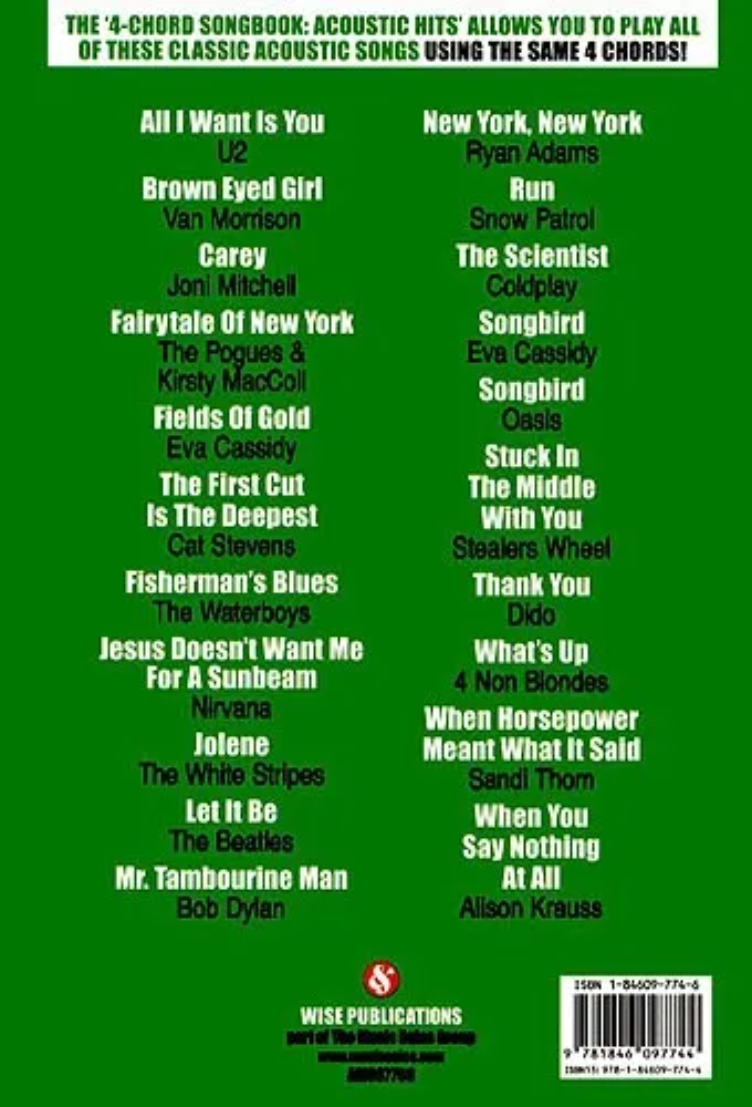 The 4 Chord Songbook Acoustic Hits