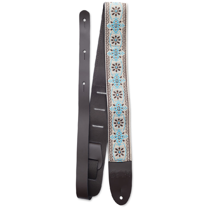 Martin Retro Woven Strap Leather Ends in Blue