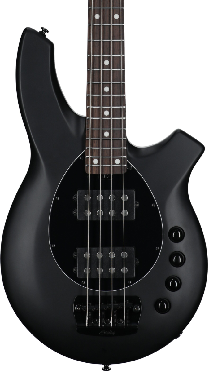 Sterling By Music Man Bongo 4 String Bass Guitar in Stealth Black