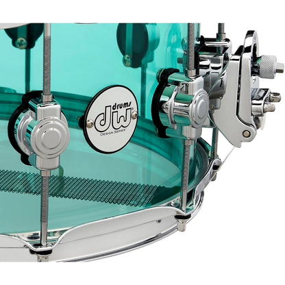 DW Design Series Acrylic 6.5" x 14" Sea Glass Snare Drum