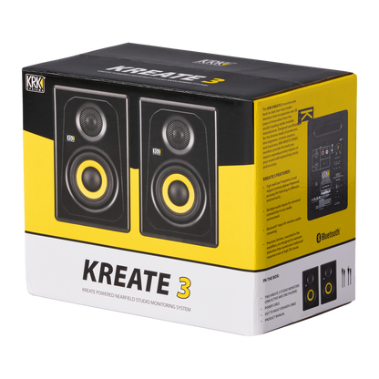 KRK Kreate 3 Active 3" Two-Way Studio Reference Monitors (Pair)