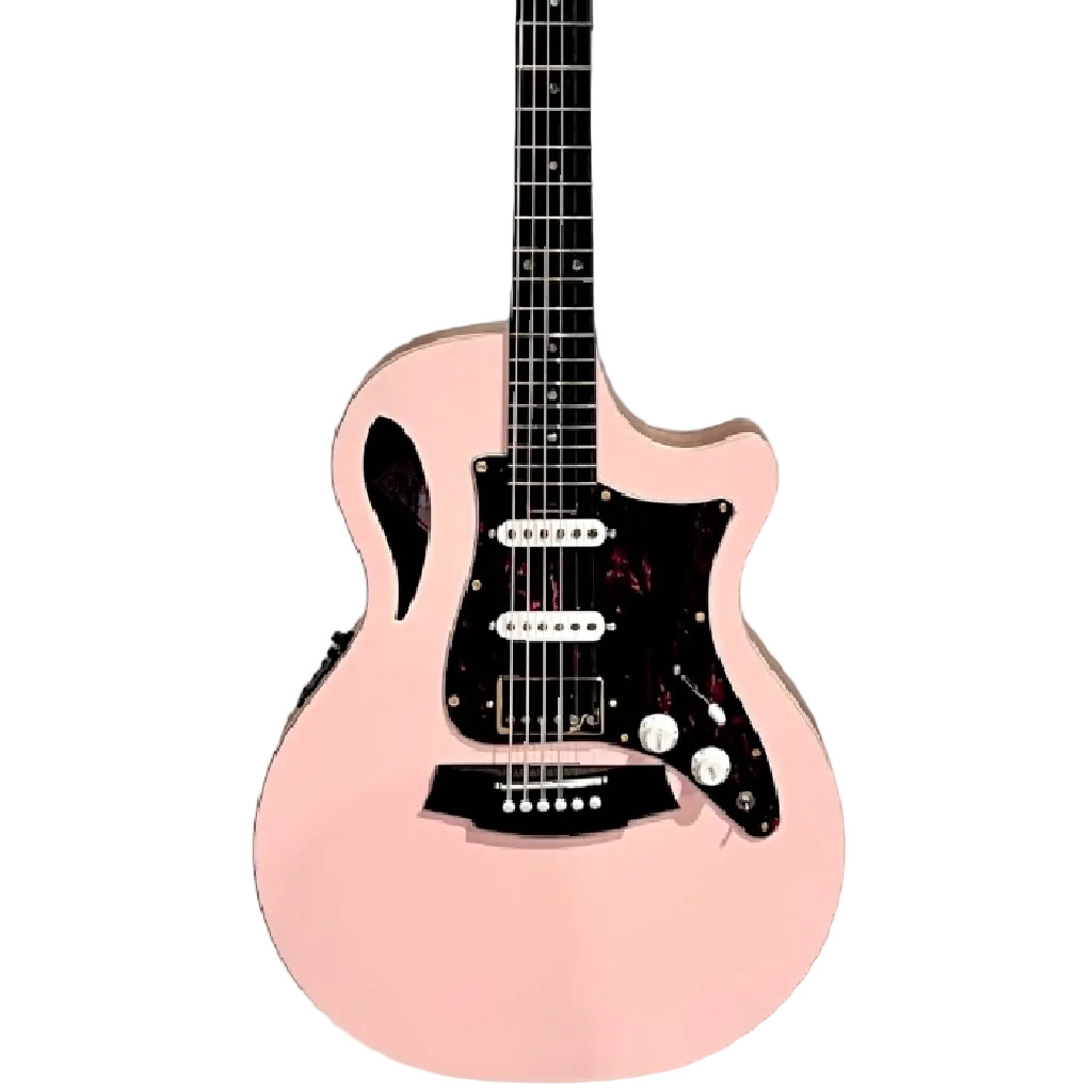 Cole Clark TL2EC-BLBLE-HSS True Hybrid model with HSS configuration in Shell Pink