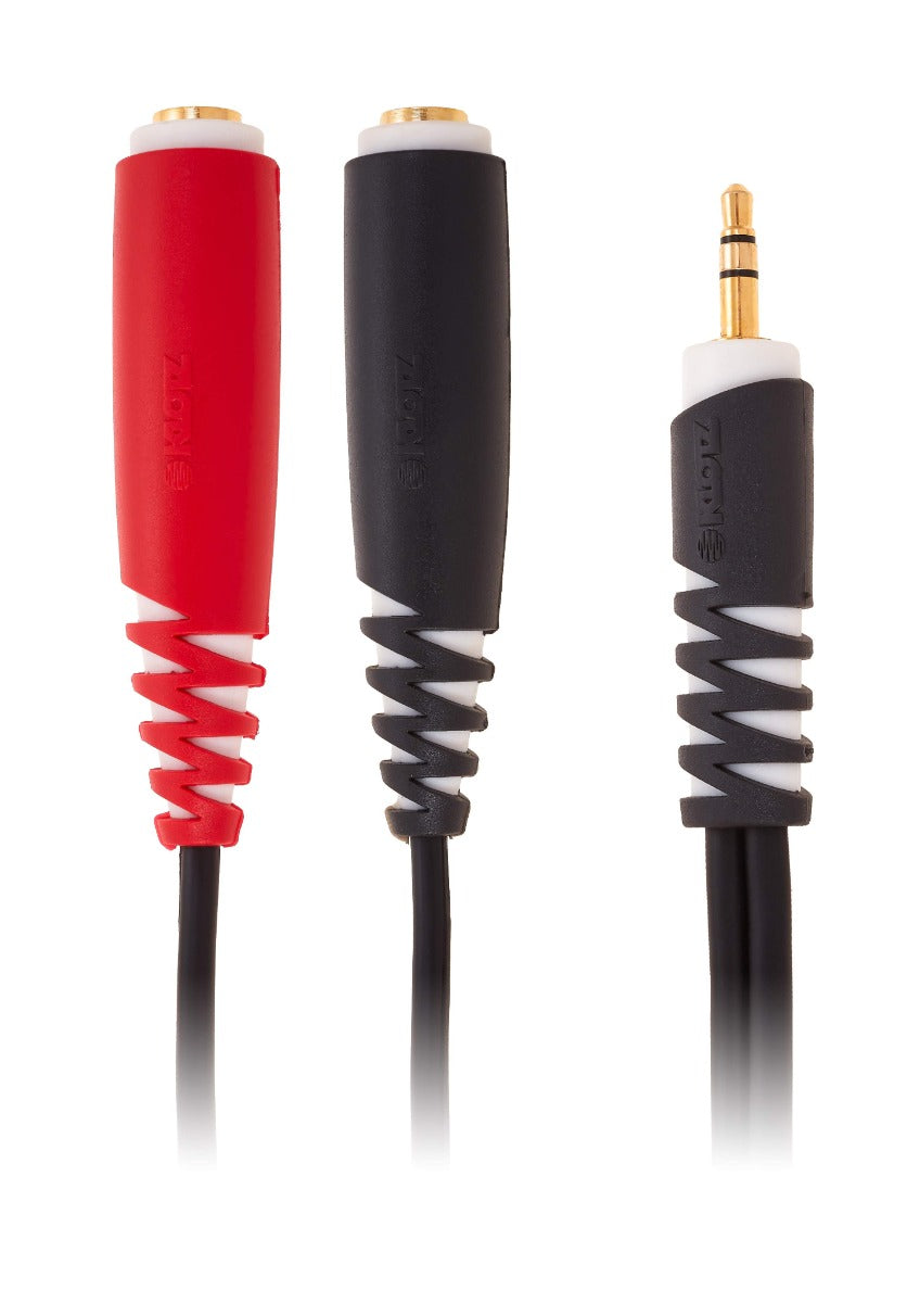 Klotz AYS3 Short Y Cable 20cm TRS 3.5 mm To 2xTS 6.35 mm