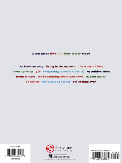 Jason Mraz Love Is a Four Letter Word PVG