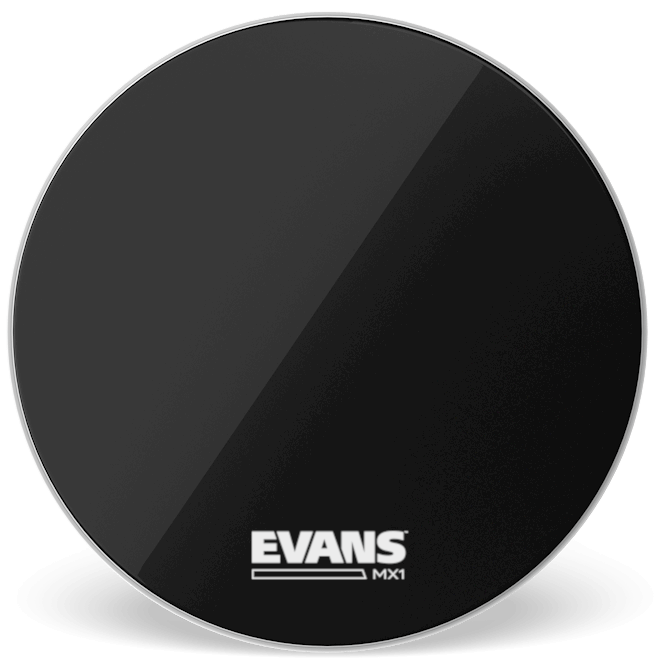 Evans MX1 Black Marching 30" Bass Drum Head