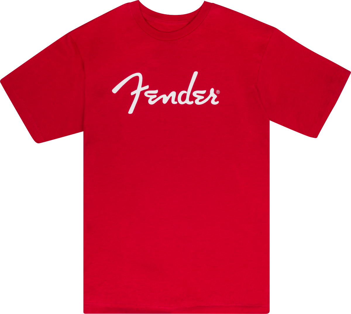 Fender Spaghetti Logo Extra Large TShirt in Dakota Red
