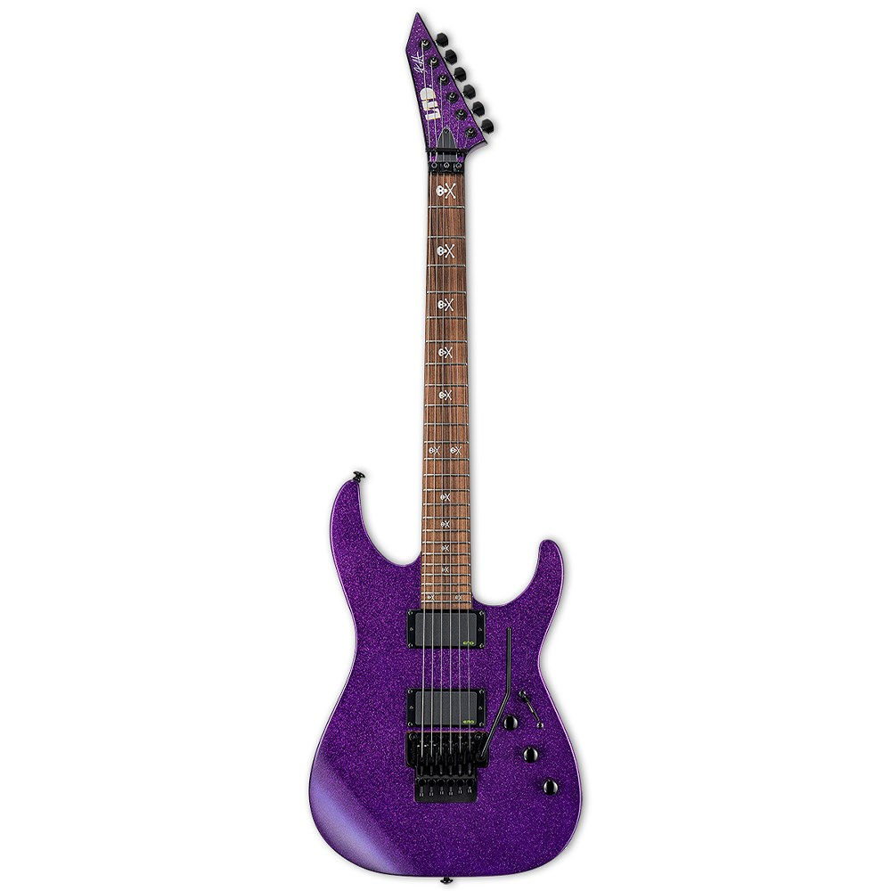 ESP LTD KH-602 Kirk Hammett Signature Electric Guitar in Purple Sparkle