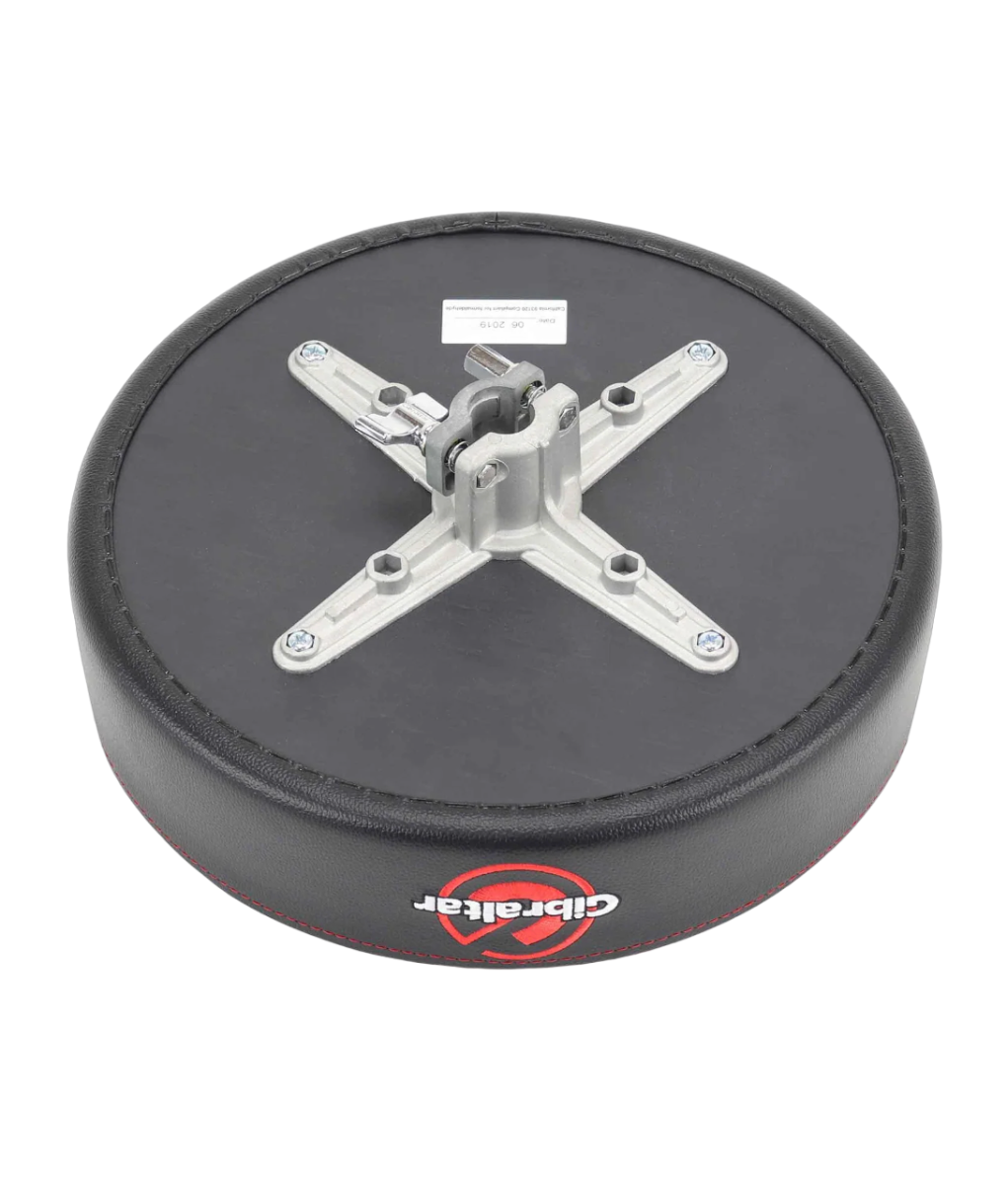 Gibraltar 9608 Double Braced 13" Round Drum Throne in Black