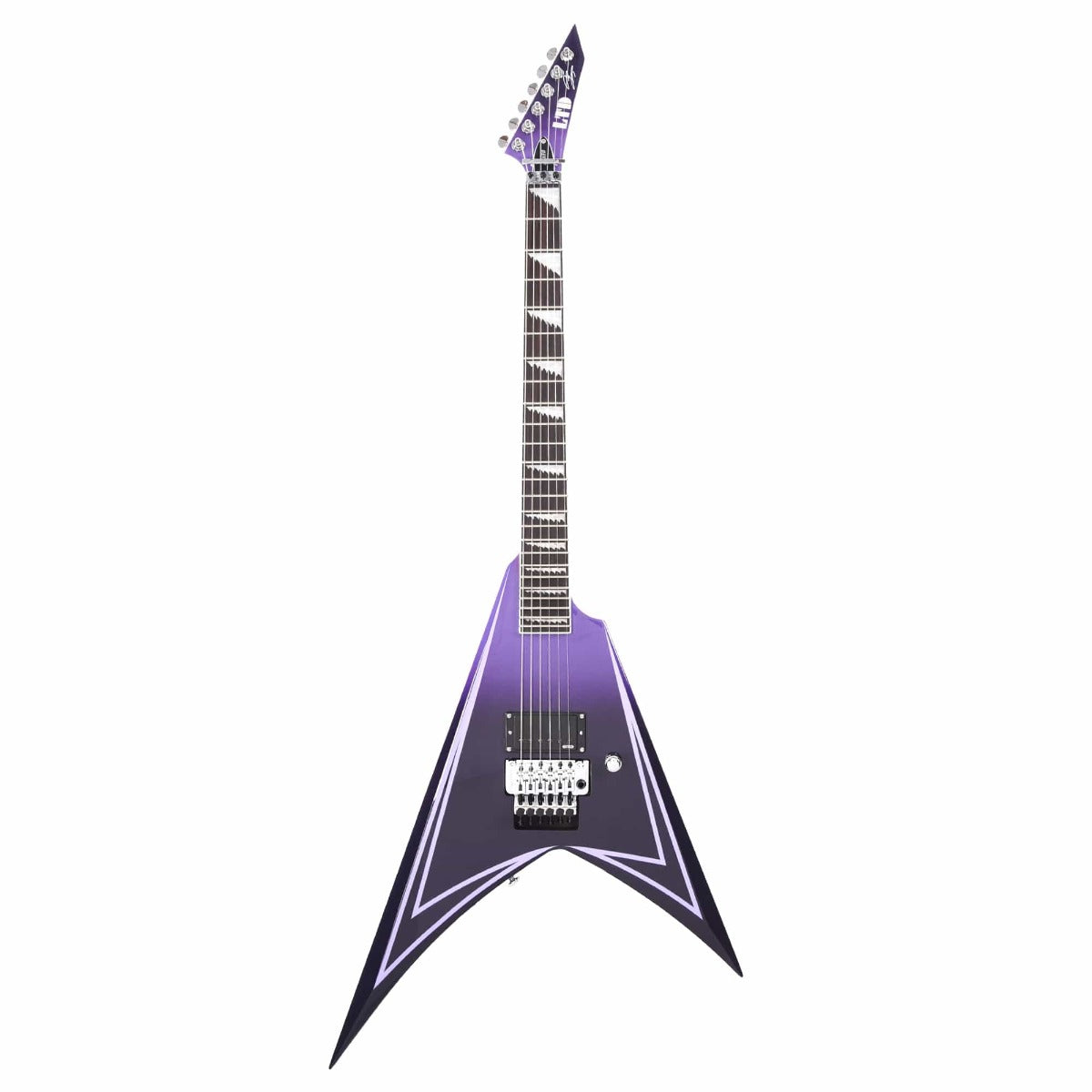 ESP LTD Alexi Hexed in Purple Fade Pinstripes