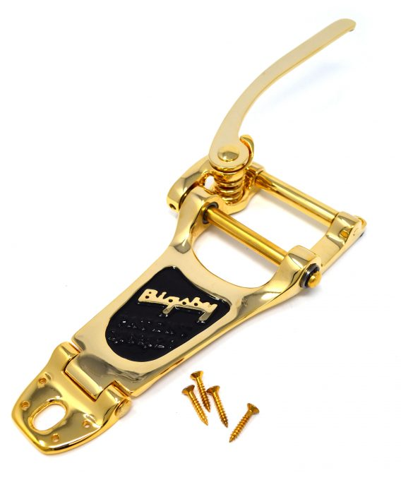 Bigsby B7 Vibrato Tailpiece for Archtop Guitars in Gold