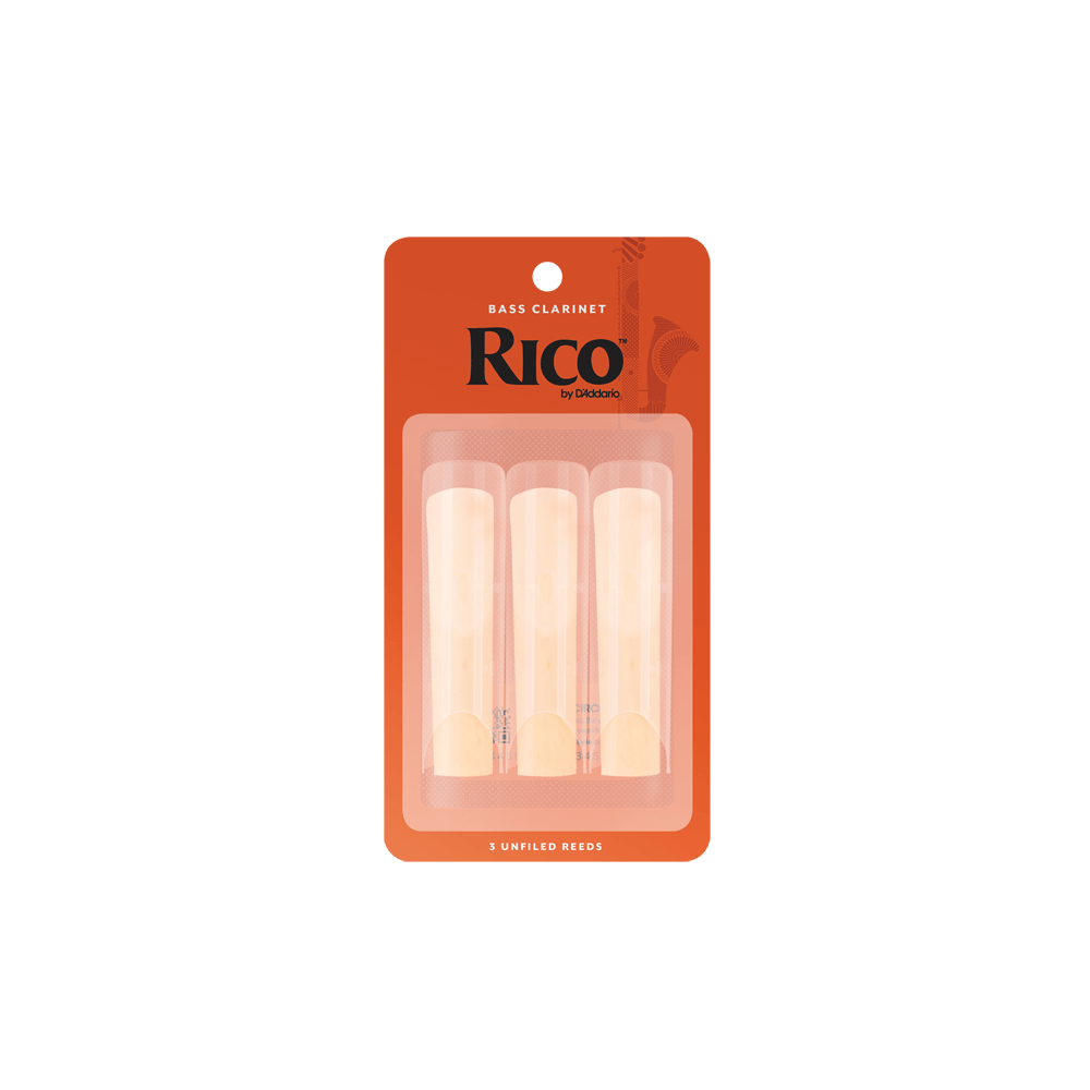 Rico By D'Addario Strength 2.0 3 Pack Bass Clarinet Reeds